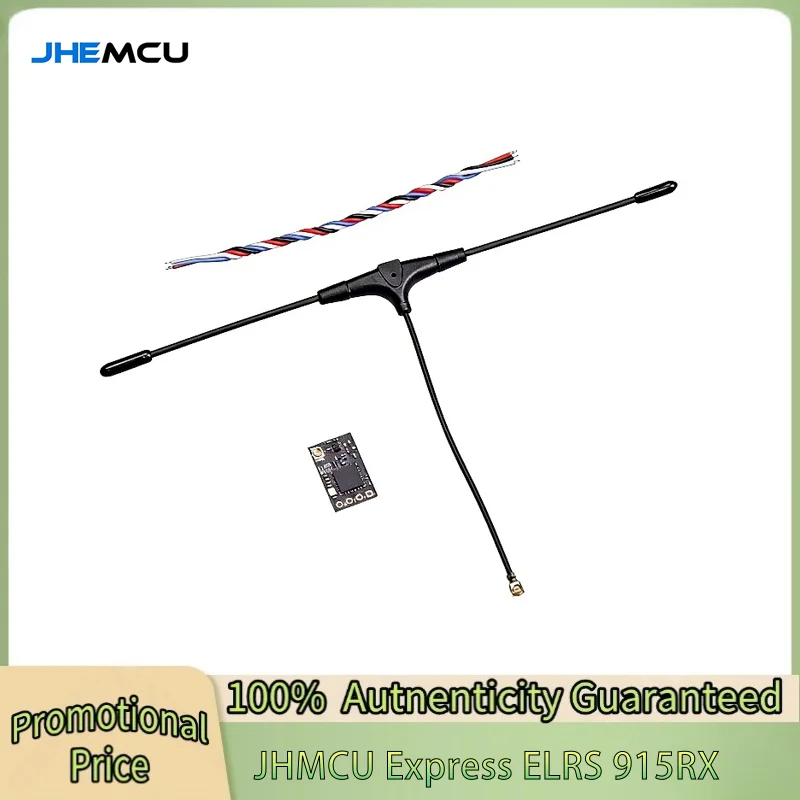 JHEMCU ELRS 915MHZ Radio Nano Long Range Receiver Open Source and High Refresh Rate Subminiature RX for FPV Freestyle Drone