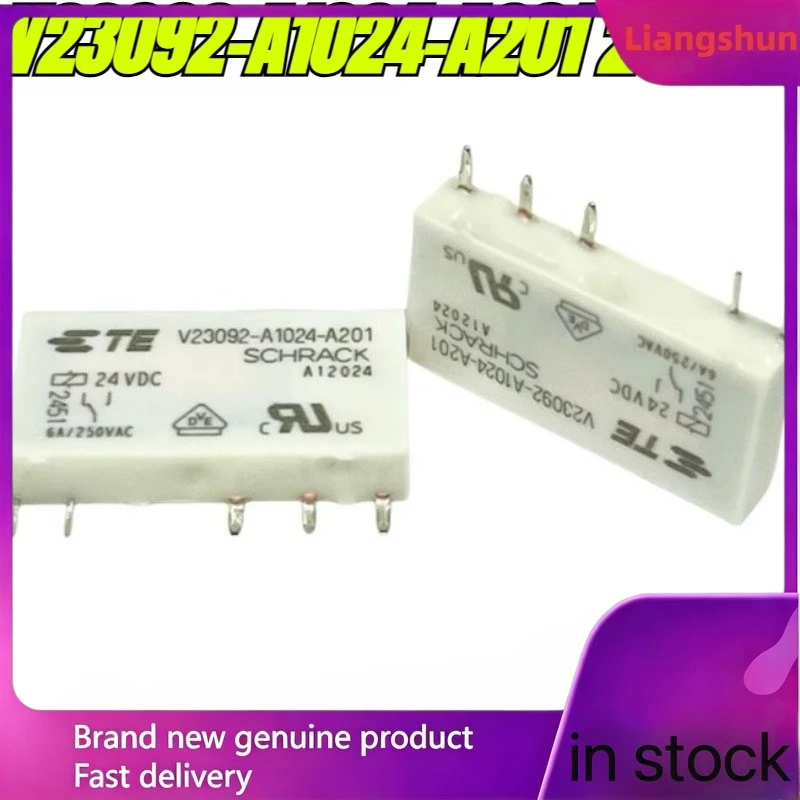 

New 5pcs/lot 100% original genuine relay:V23092-A1024-A201 24VDC 6A 5pins