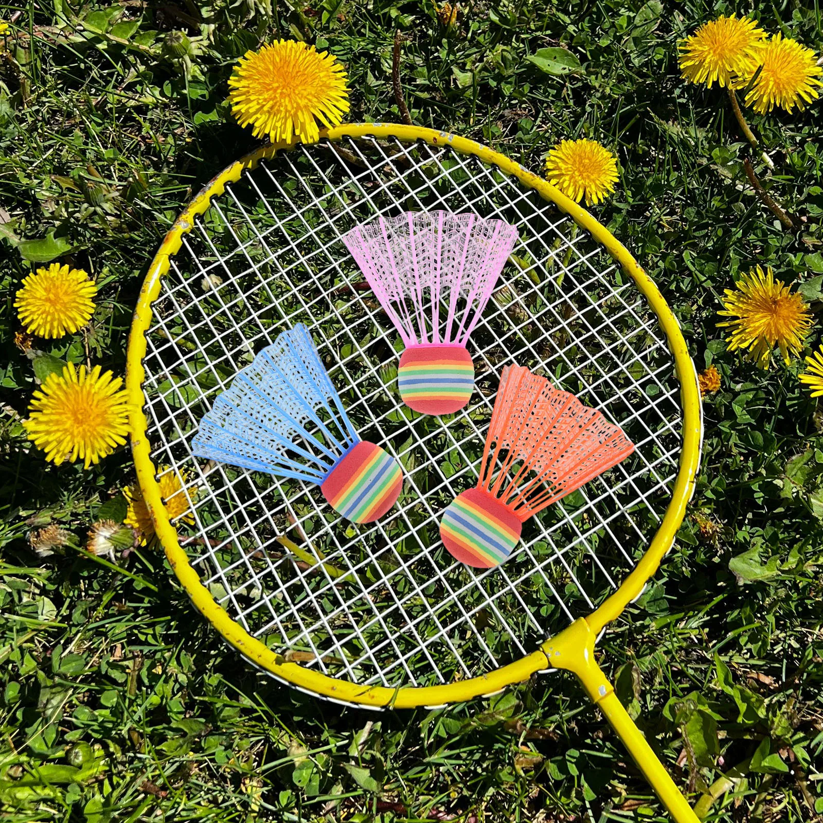 

12pcs Color Big Head Shuttlecocks Portable Badminton For Indoor Outdoor Play Multifunctional Sports Training Lightweight