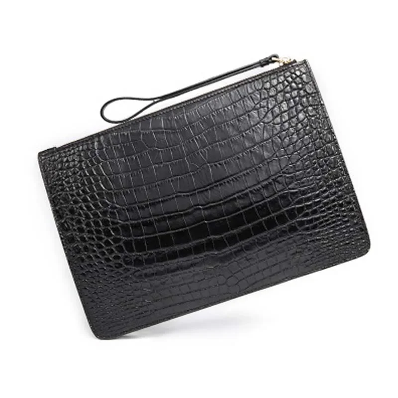 yuee new arrival crocodile handbag big capacity handbag for man clutch bag for man real wallet big capacity handbag for man