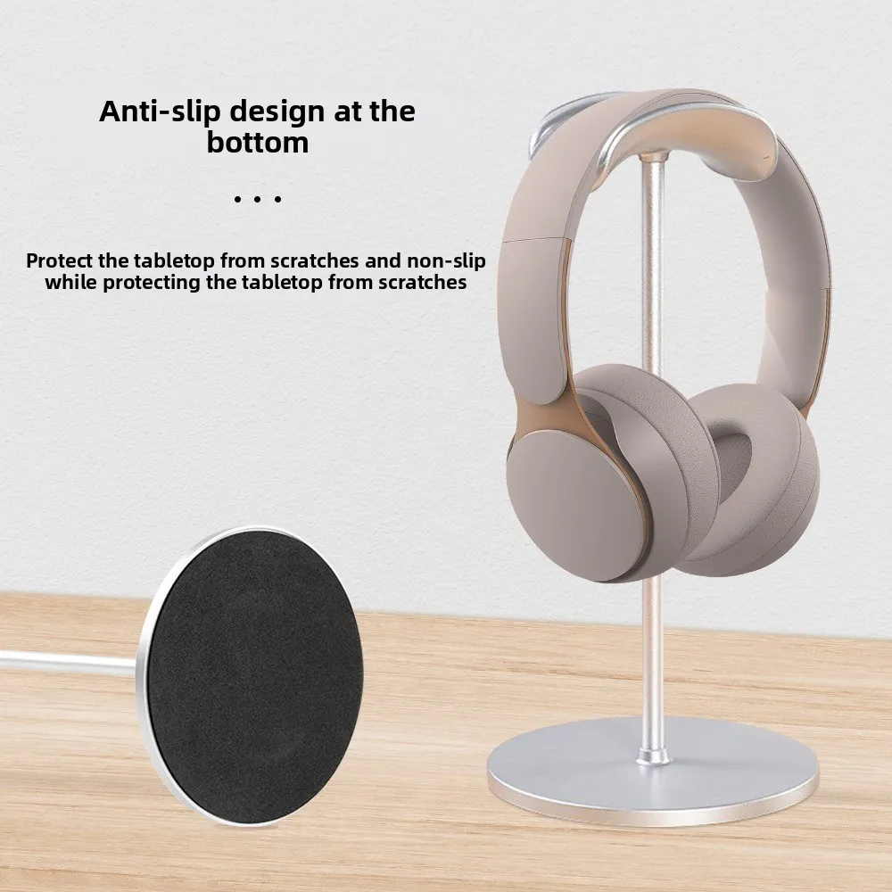 

Подставка для наушников, компактная, съемная, вертикальная, из серебристого алюминиевого сплава, для демонстрации гарнитур