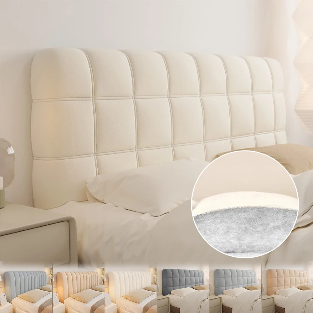 

All-inclusive Padded Bed Headboard Cover Thickened Headboard Protector for Home Cat Scratch Proof Dustproof Headboard Slipcover