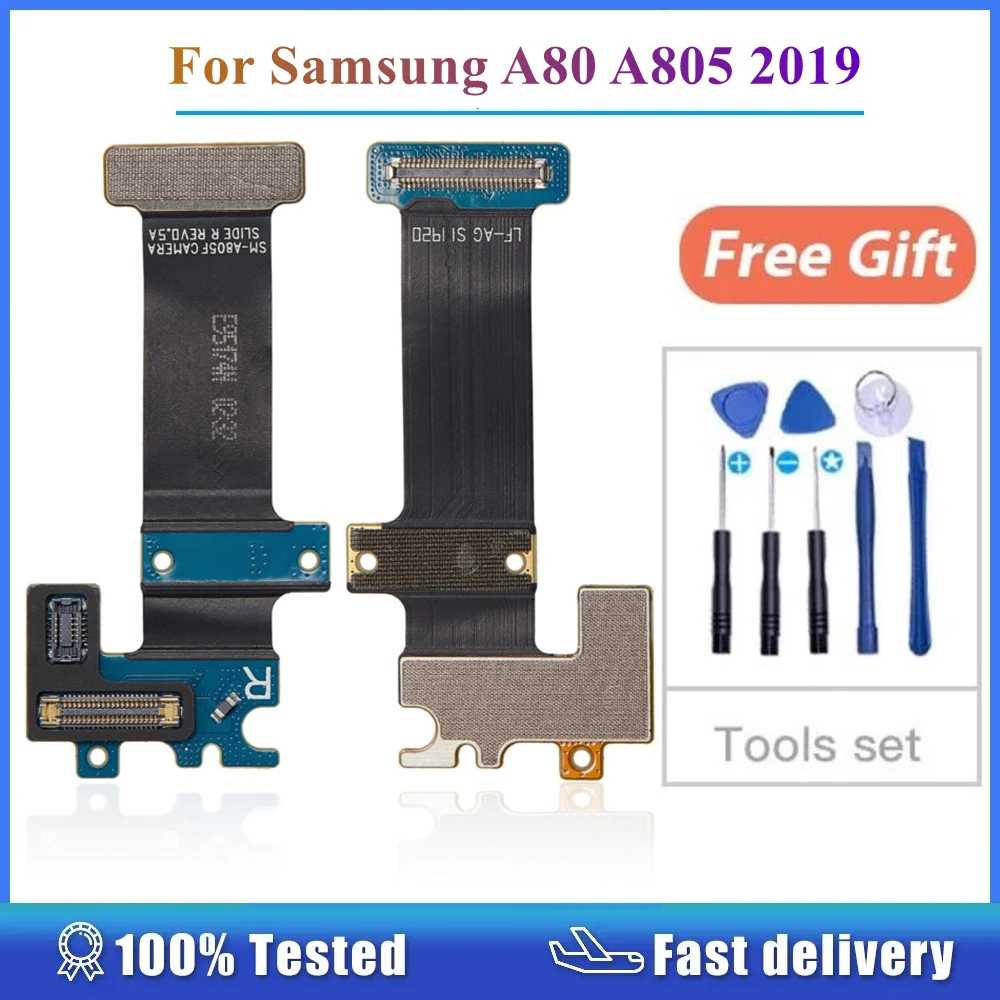 1Pair For Samsung Galaxy A80 A805 2019 Camera Connector Connecting Flex Cable Spare Part Replacement