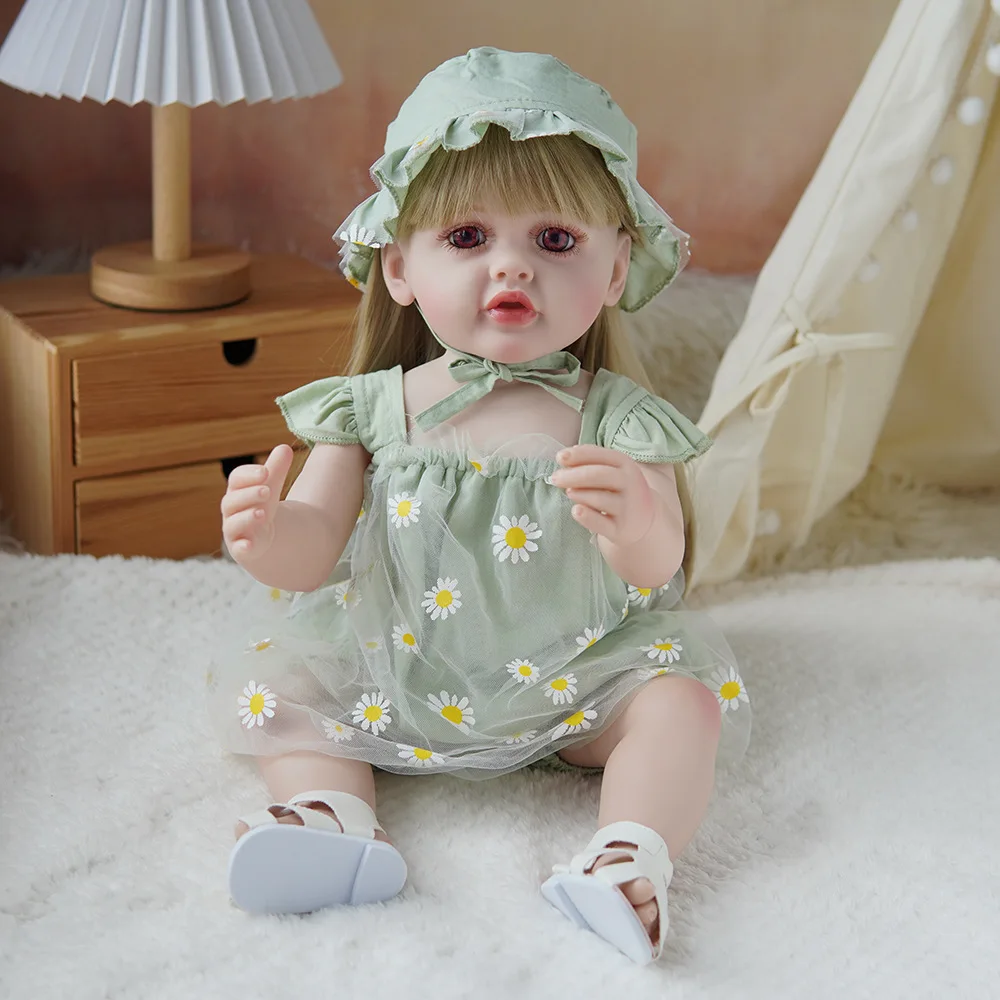 55cm 리본 인형 시뮬레이션 비닐 아기 장난감, 어린이 선물, 축제 선물