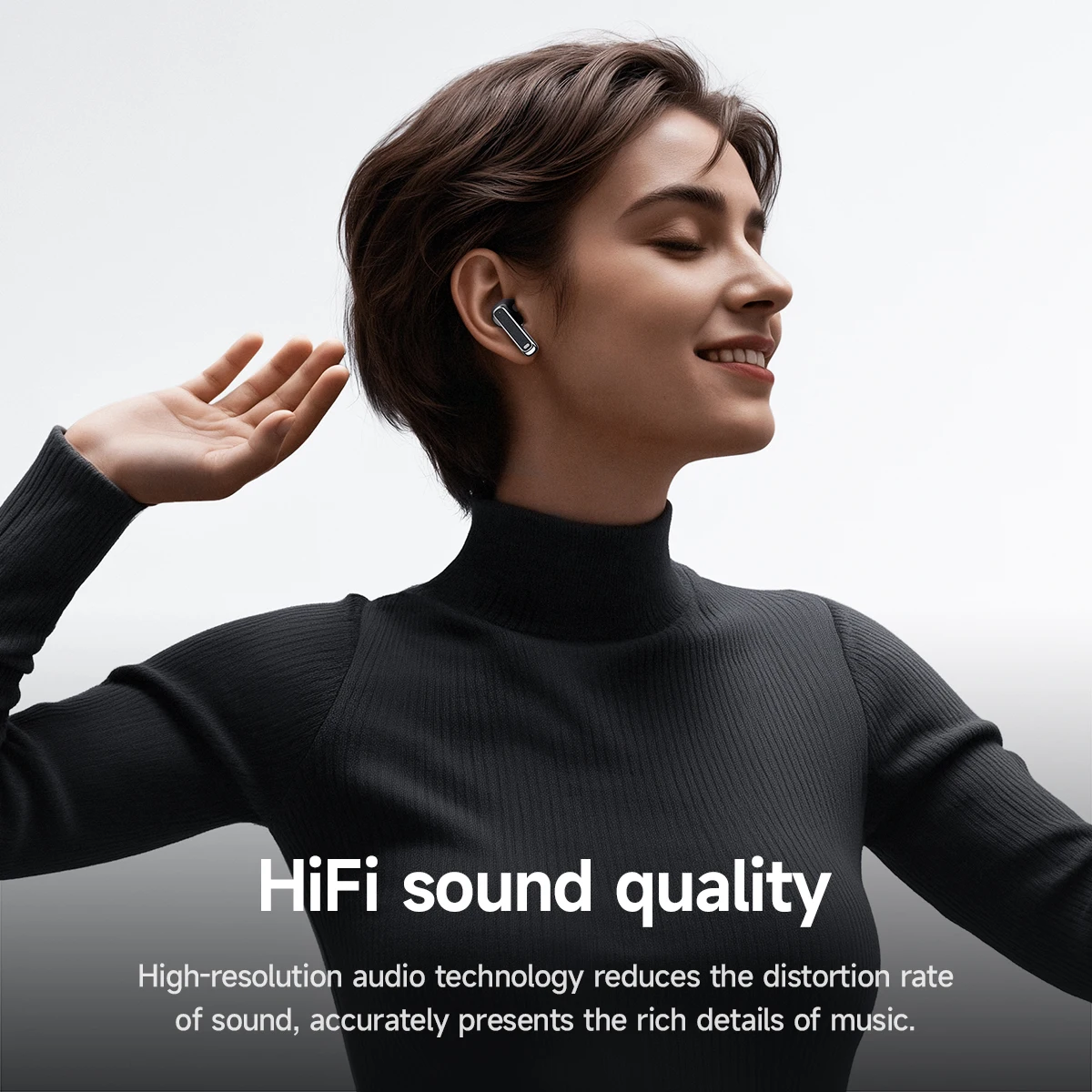 HOCO Wireless Bluetooth 6.0 Earphones with Remote Music Sports Mic Earbuds Longtime Standby HiFi Audio Stereo AAC SBC Headsets - Image 3