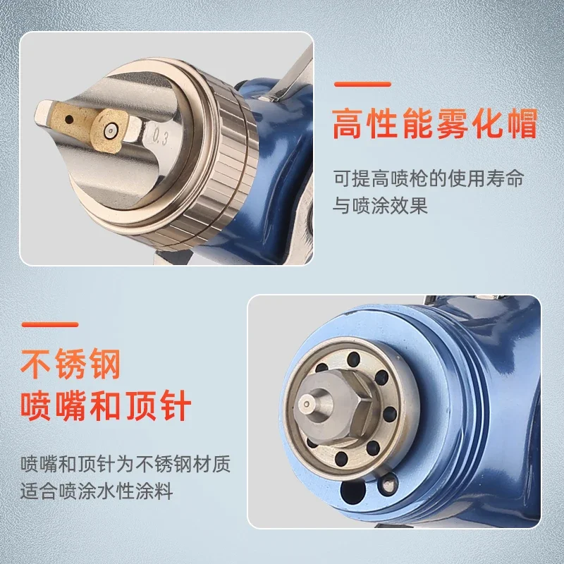 Manual Pneumatic Spray Gun W3 FZ-F W3 FZ-R High Atomization Spray Gun for Release Agent Activator Coating