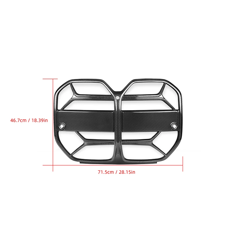 

CSL Style Car Dry Carbon Fiber Grill For Bmw 4 Series G26 4-Door Sedan 2021+ Car Front Bumper Kidney Grille