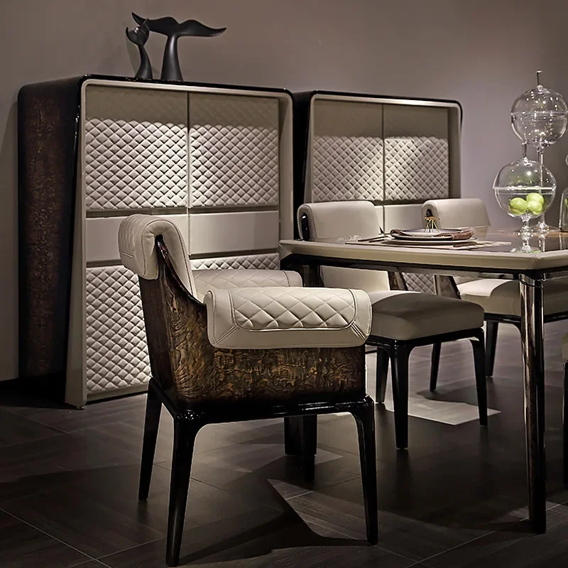 Luxury dining table and chairs