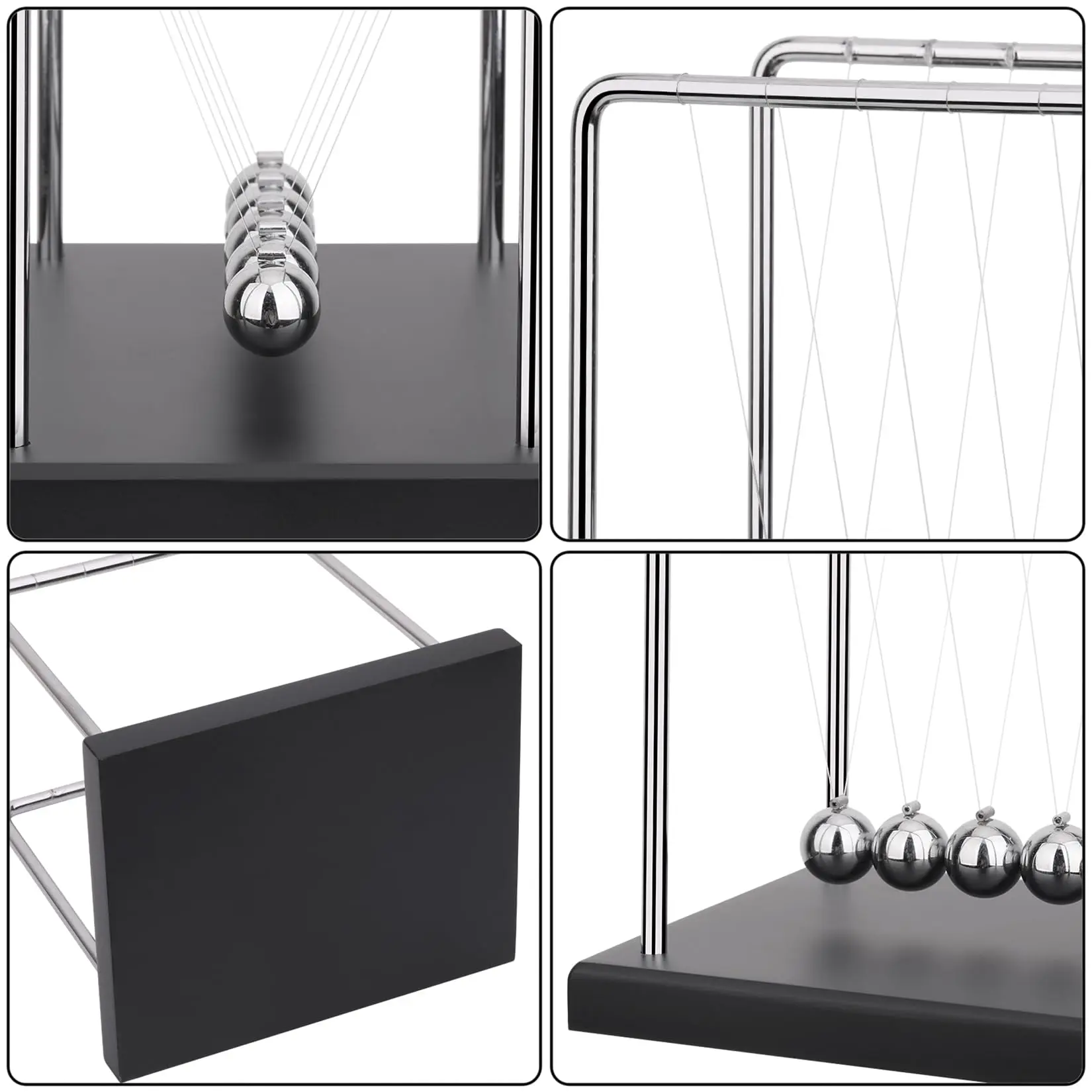 1 PC Newton Cradle Balance Steel Balls Perpetual Motion Collision Ball School Teaching, Physics Science Pendulum Home Decoration view 5