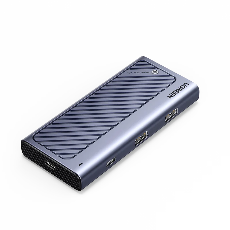 

UGREEN 10Gbps M.2 NVMe Enclosure , Anti-Drop SSD Enclosure for MacBook, Aluminum M.2 Enclosure Support M.2 NVMe/SATA SSD