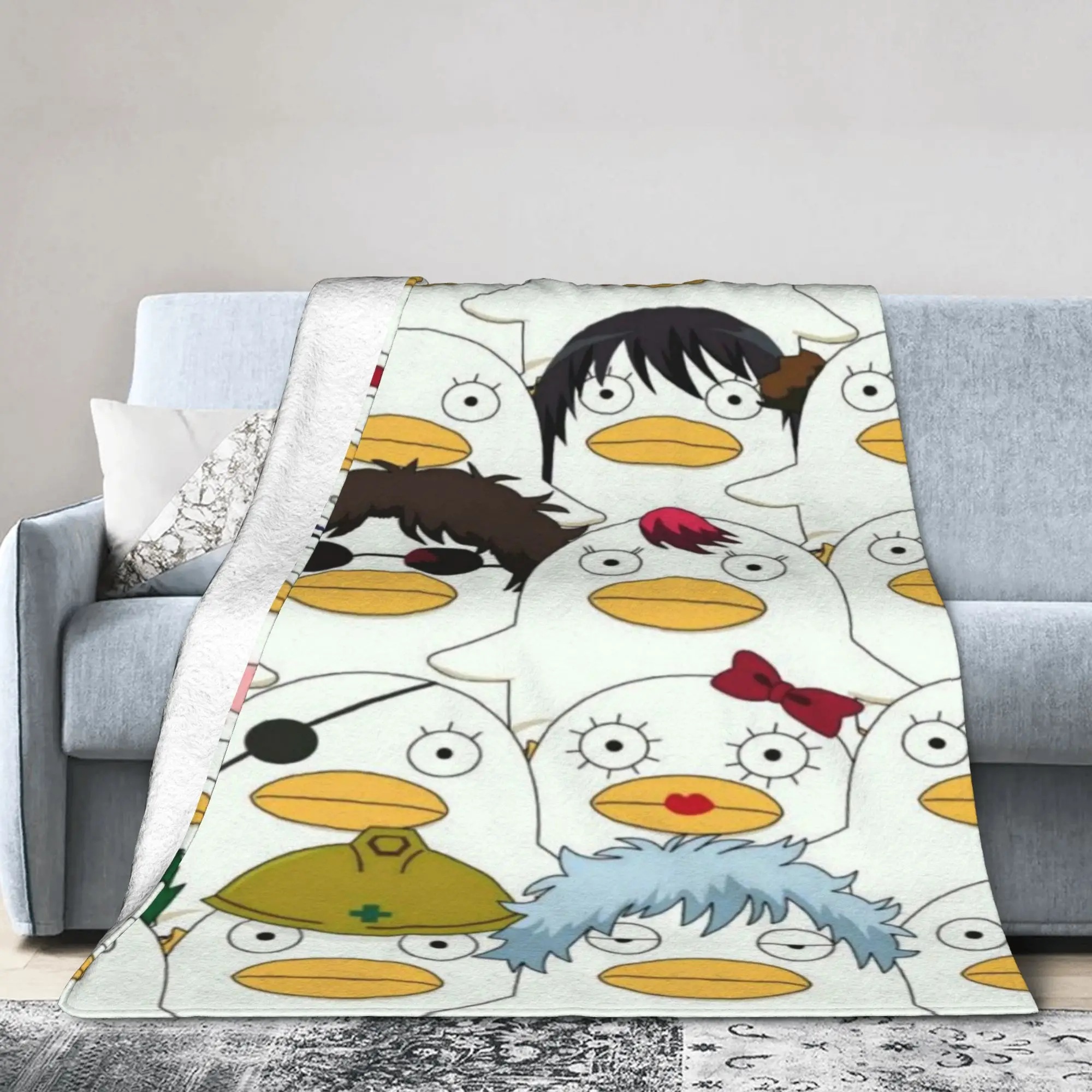 الراحة إليزابيث جينتاما نسيج أنيمي بطانية أريكة الزخرفية يلقيات والبطانيات خفيفة الوزن رقيقة المخملية للخارجية #2