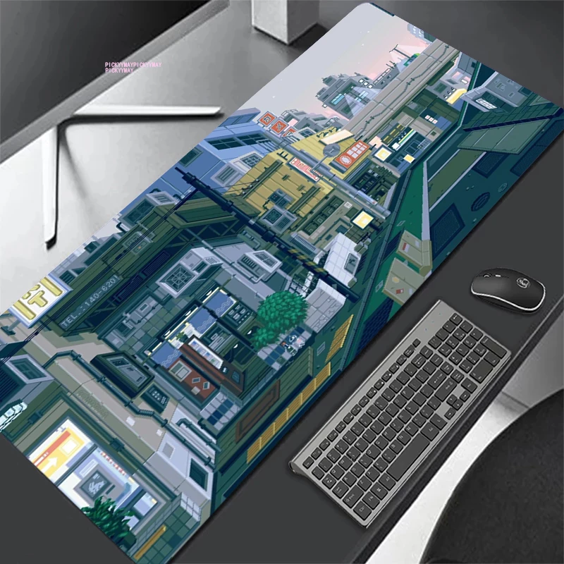 

Japanese Street 80x30cm XL Lockedge Large Gaming MousePad Computer For PC Gamer Mousemat Rubber Desk Mousepads for PC Desk Pad