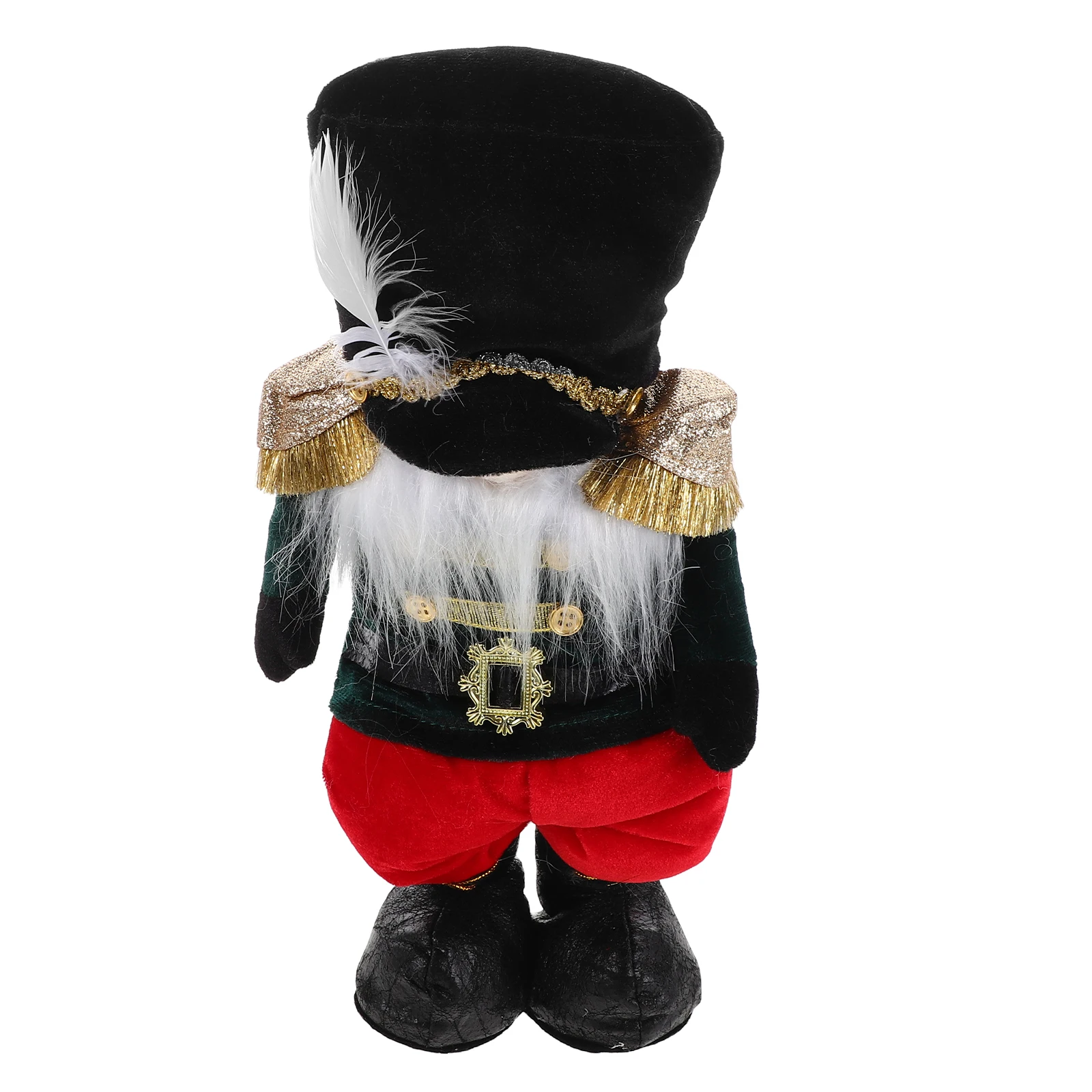 

Standing Faceless Nutcracker Soldier Stretchable Ornament Christmas Holiday Table Decoration Display Extendable Nutcracker Toy