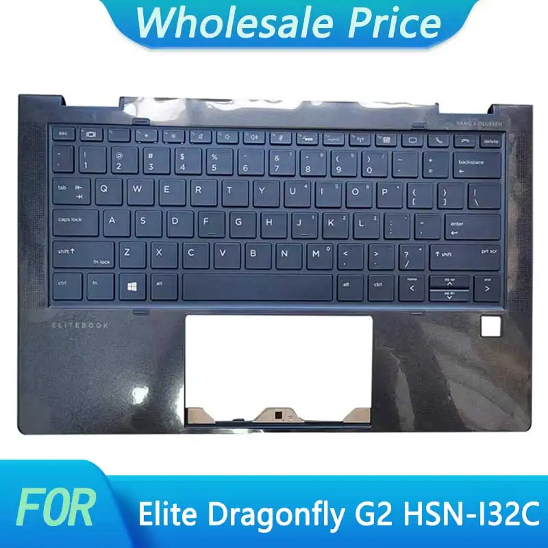 Imagem -01 - Laptop Lcd Capa para Elite Dragonfly g2 Hsn-i32c Top Back Case Palmrest Keyboard Eua Versão em Inglês Novo laptop lcd capa para elite dragonfly g2 hsn i32c top back case palmrest keyboard eua versao em ingles novo 01