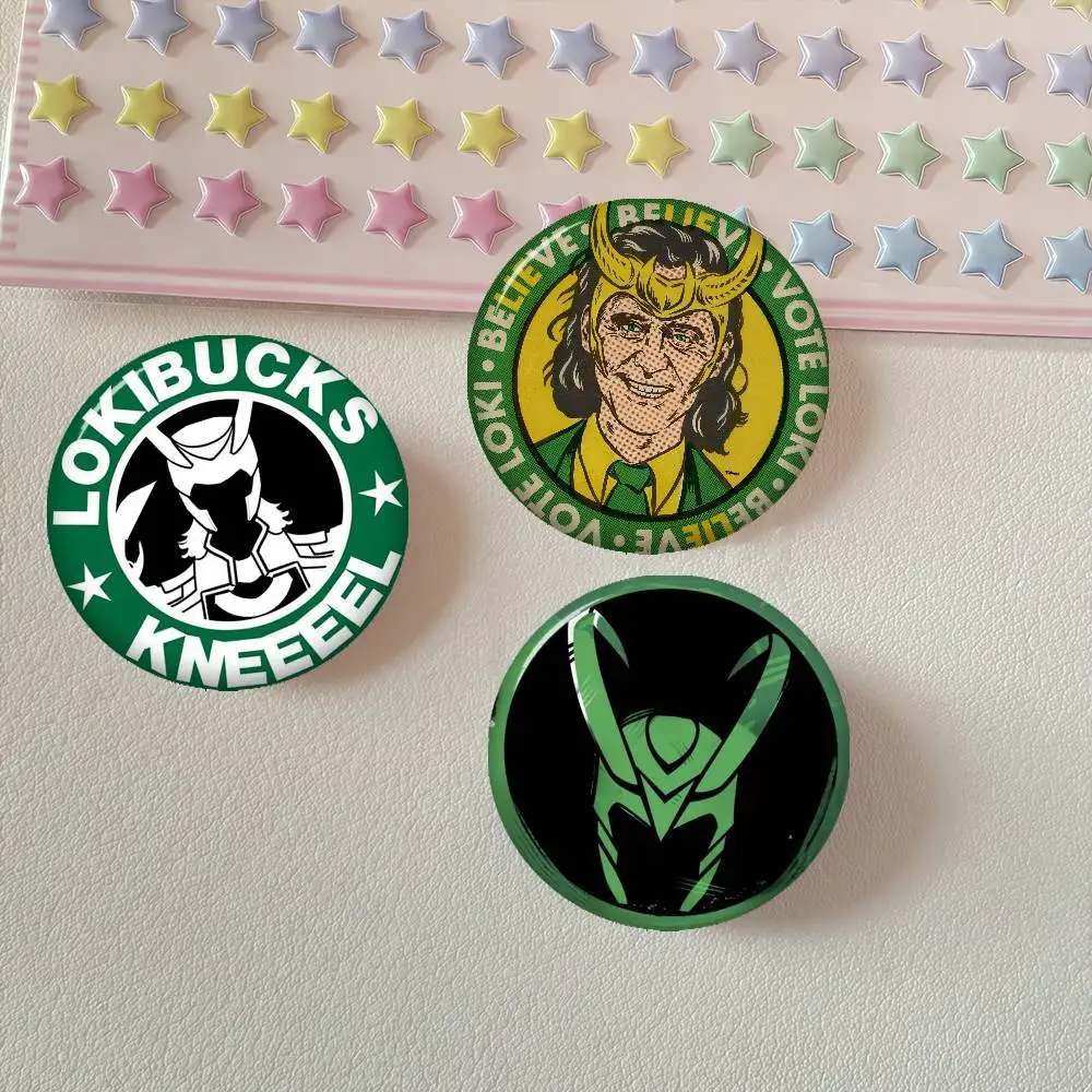 Anime Creative Tinplate Soft Button Pins Animal Icon Brooch Lapel Backpack Badge Accessories Pin LOGO L-loki Fsor P-presidents view 2