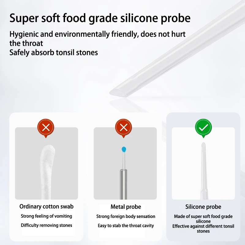 Electric Tonsil Stone Remover Tonsil Stone Removal Kit Vacuum With Irrigation Syringe Instant Suction Tonsil Stone Removal