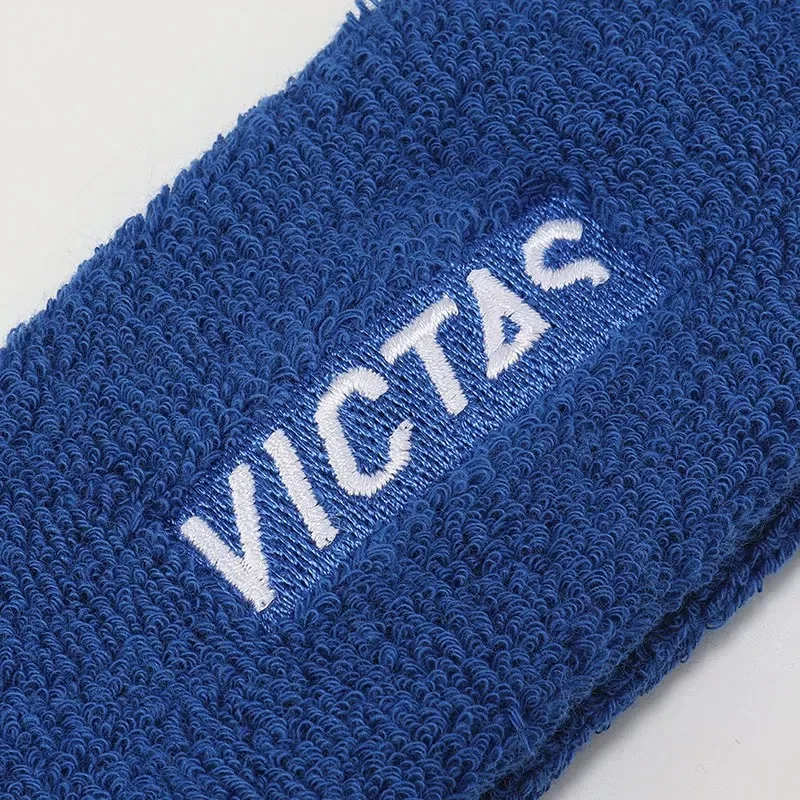 VICTAS أغطية الرأس الرياضية للنساء والرجال عصابة رأس ممتصة للعرق لتنس الطاولة مع شعار مطرز للرياضات الخارجية #4