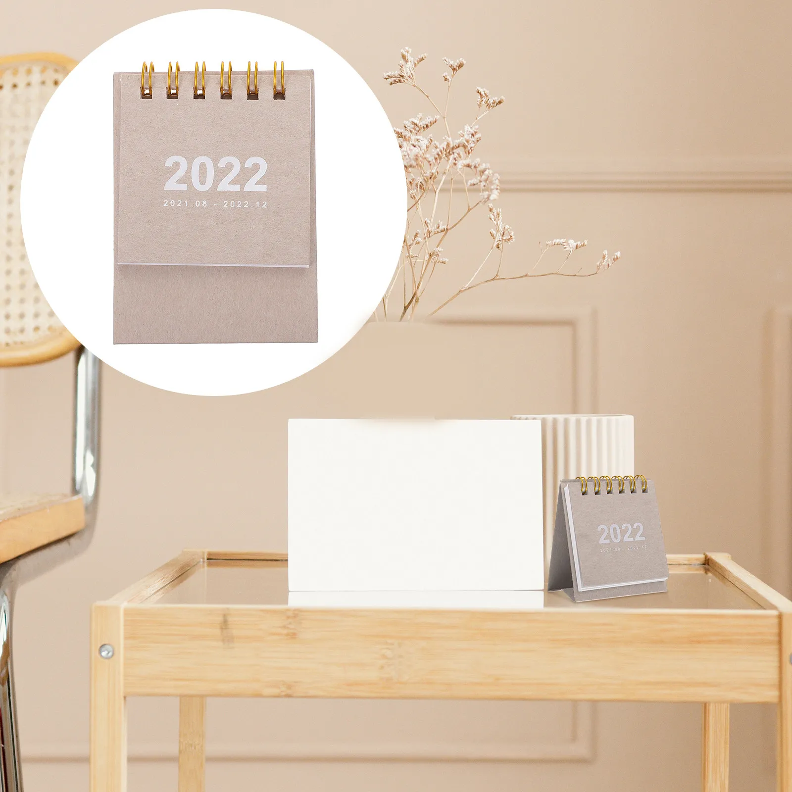 1Pcs Hanging Desktop Calendar 2023 Mini Paper Table Calendar Simple Office Planner Memo Schedule Small Office Desk Decor