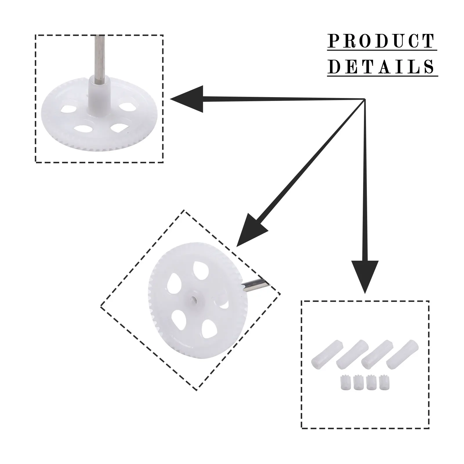 

Part Main Gearset Motor Gear Replacement Quadcotor RC Dron Plastic Lightweight For Skytech M68 For Syma X5/X5C/X5SC