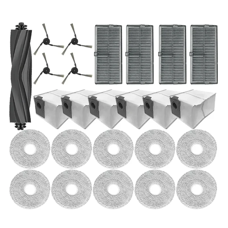 

Для Dreame X40 Master запасные части, аксессуары, основная боковая щетка, фильтр Hepa, швабра, тканевые мешки для пыли-AA26