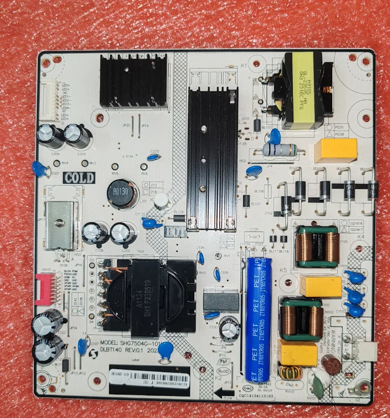DLBT140   SHG7504G-101H    SHG7504G03-101HA  LED TV power board, tested well, physical photo