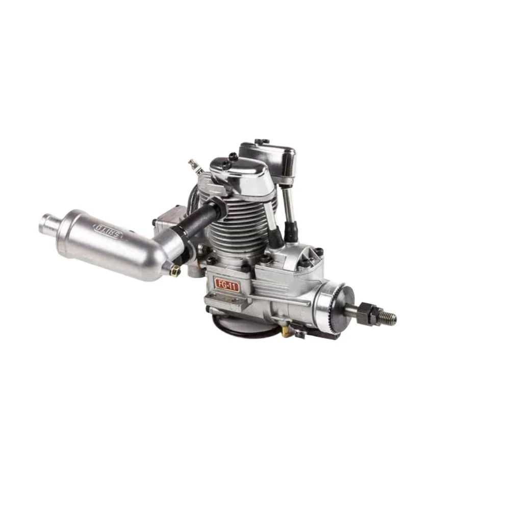 FG-11 Model Aircraft 11cc Four-stroke Engine Side Exhaust Remotely Controlled Fixed Wing Aircraft Metal Engine CDI Ignition