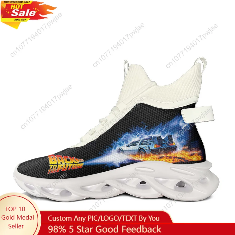 

Back to The Futures Science Fiction Movies High Top Flats Sneakers Mens Womens Hiking Running Sneakers