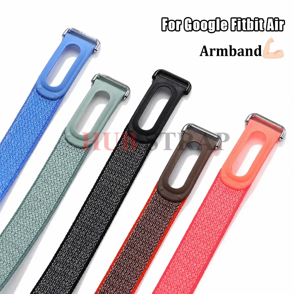 New Loop Nylon Biceps Arm Band for Google Fitbit Air Fitness Tracker Replacement Sport Straps Workout Running Breathable Armband