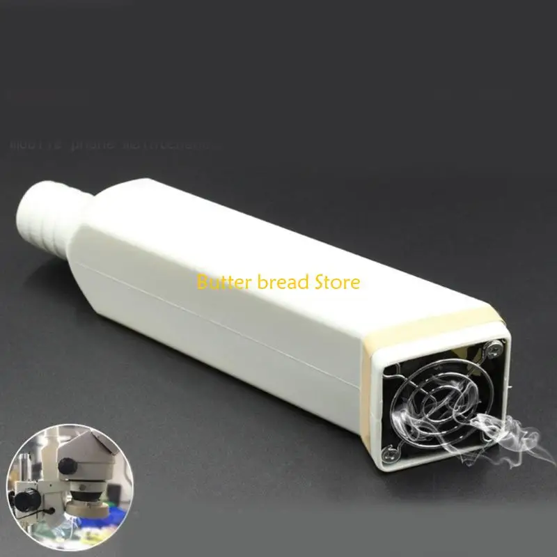 W89C Microscope Exhaust Fan with Tube Weldings Oil Fumes Absorber Mini Exhaust Fan