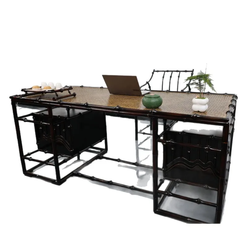 Chinese table, light luxury high-end bamboo table tea table Chinese furniture