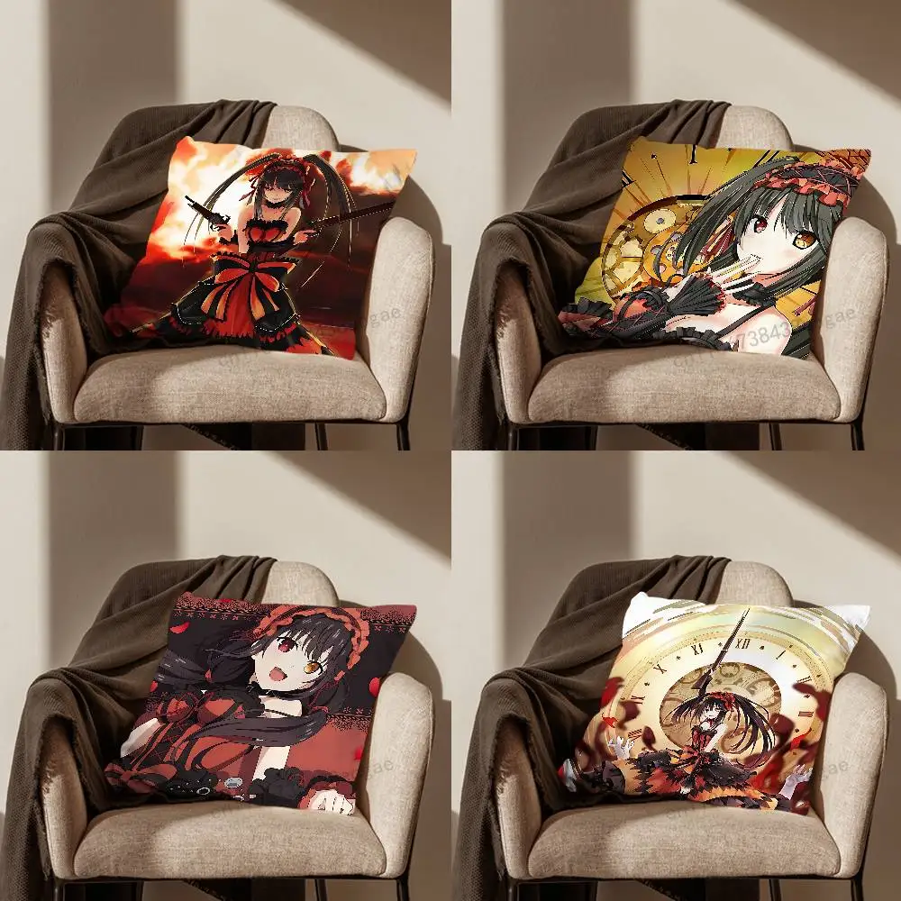 

K-Kurumi Dates A L-Lives Throw Pillow Case Living Room Sofa Cushion Cover For Home Bedroom Decoration And Protector