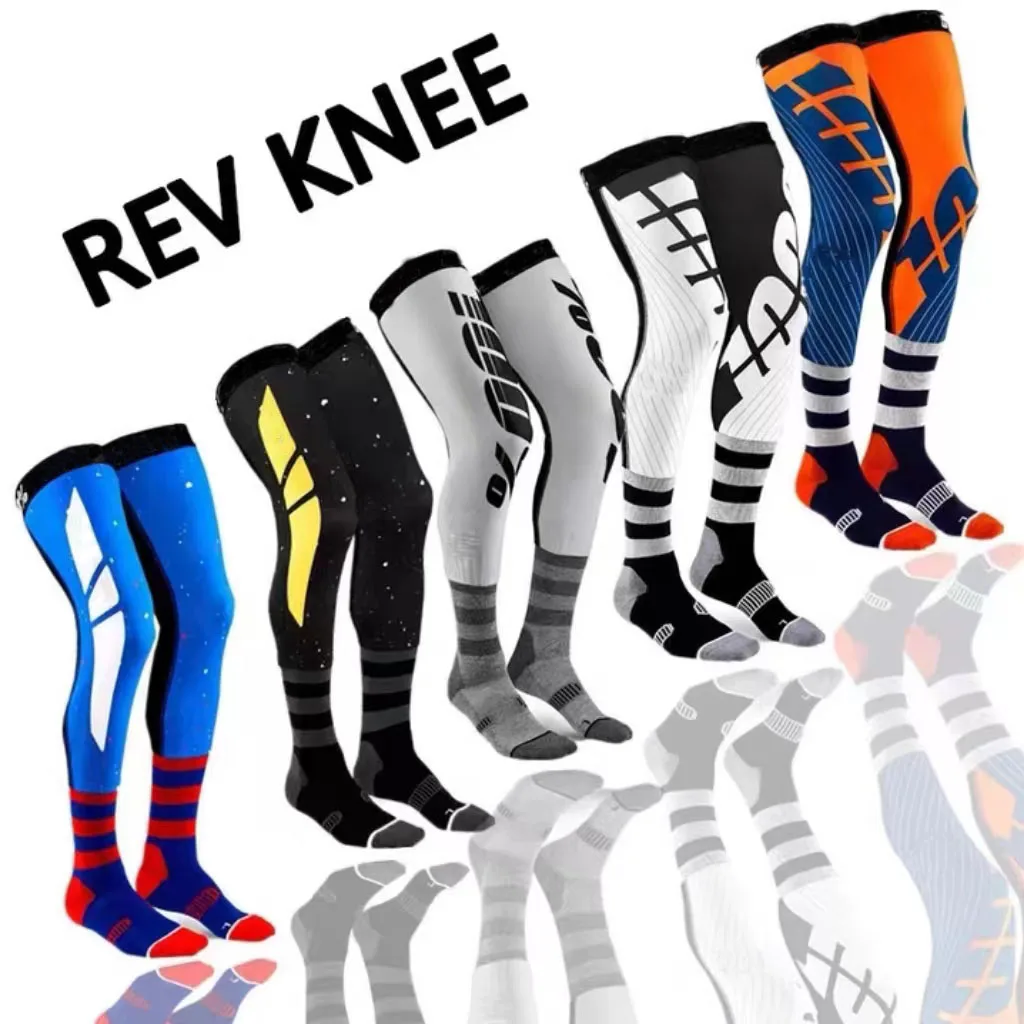 2024 new Motorcycle Compression Knee Brace enduro Socks Top Motocross Socks MTB ATV MX Knee Protection Sport moto socks