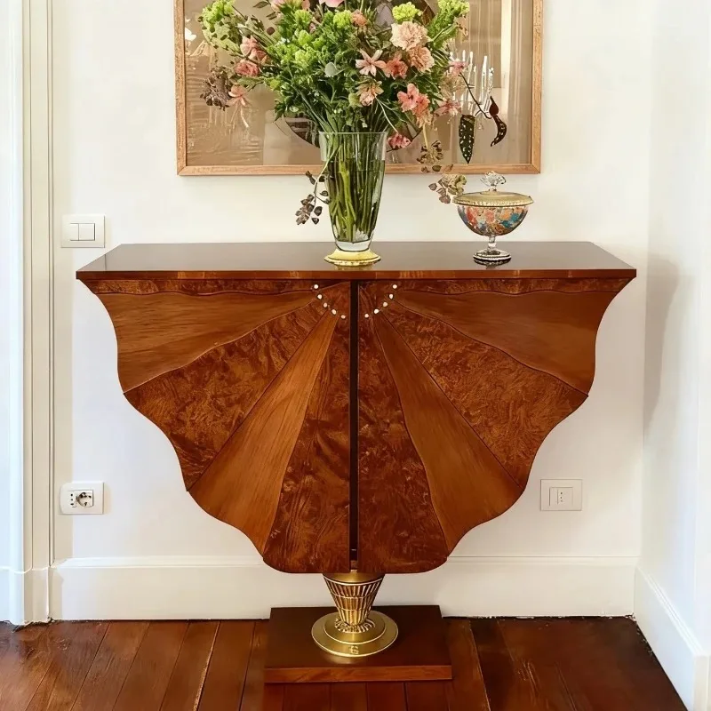 

Medieval solid wood entrance cabinet, entrance entrance table