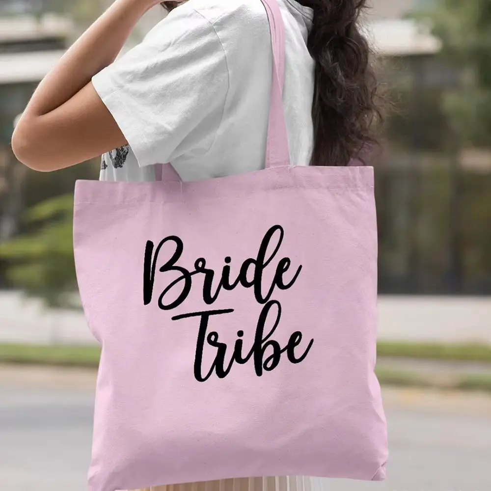 

Custom Maid of Honor Printed Tote for Women with Name and Wedding Date for Bridesmaid Thank You Gift
