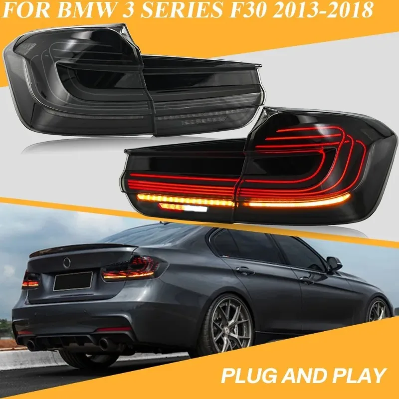 

Для BMW 3 серии F30 2013-2018 светодиодные задние фонари пара последовательных задних фонарей обновление дымовых линз