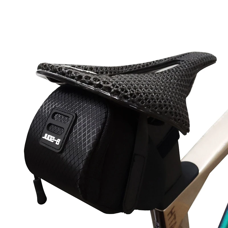 

1 Pc Black Bicycle Saddle Tool Bag Mountain Bike Cycling Saddle Bag Fixed Gear Bike Seat Bag Gear Accessories Waterproof 15*7cm