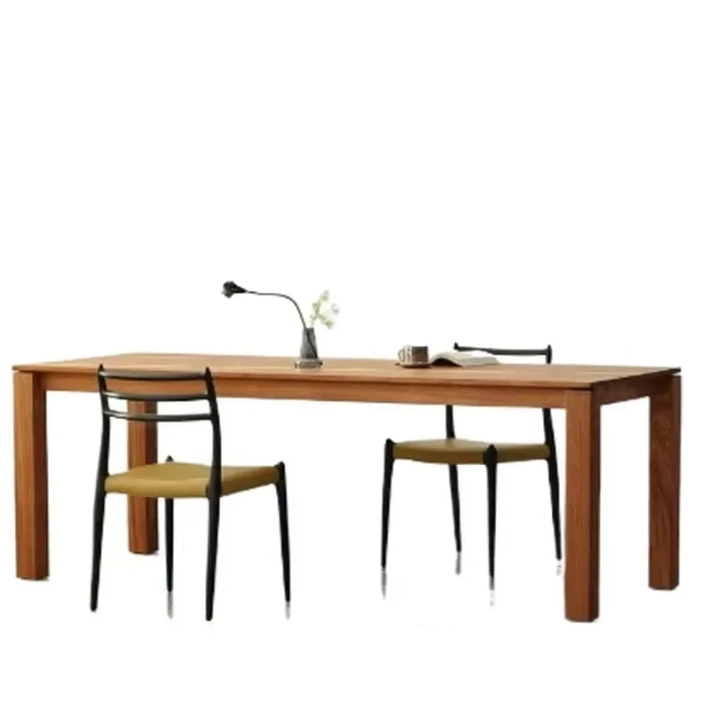 for Burmese pomelo pier pier table made of pure mortise and tenon minimalist modern log light luxury dining desk