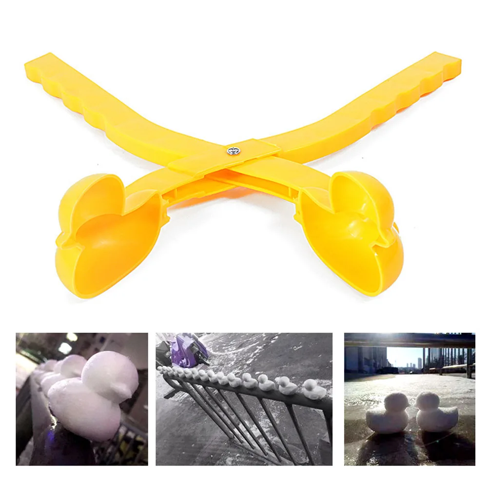 1Pcs Snowball Maker Clip For Kids Adult Heart Snowflake Duck Shape Clip Tongs for Outdoor Sand Snow Ball Mold  Sports