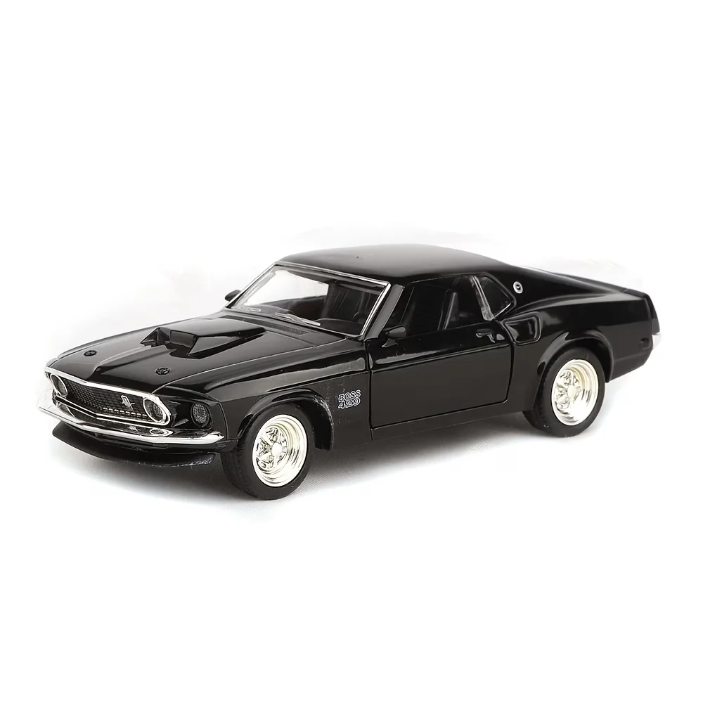 1/36 Ford Mustang Boss 429 Spielzeugauto für Kinder RMZ CiTY Druckgussfahrzeug Miniaturmodell mit Rückziehfunktion Sammlerstück Geschenk für Jungen – Detail 6