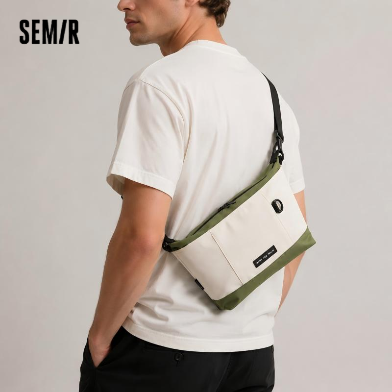  Semir Crossbody Bag Men Fashion Outdoor Utility Bag New Autumn Couple Backpack Letter Trendy Large Capacity Dumpling Bag 