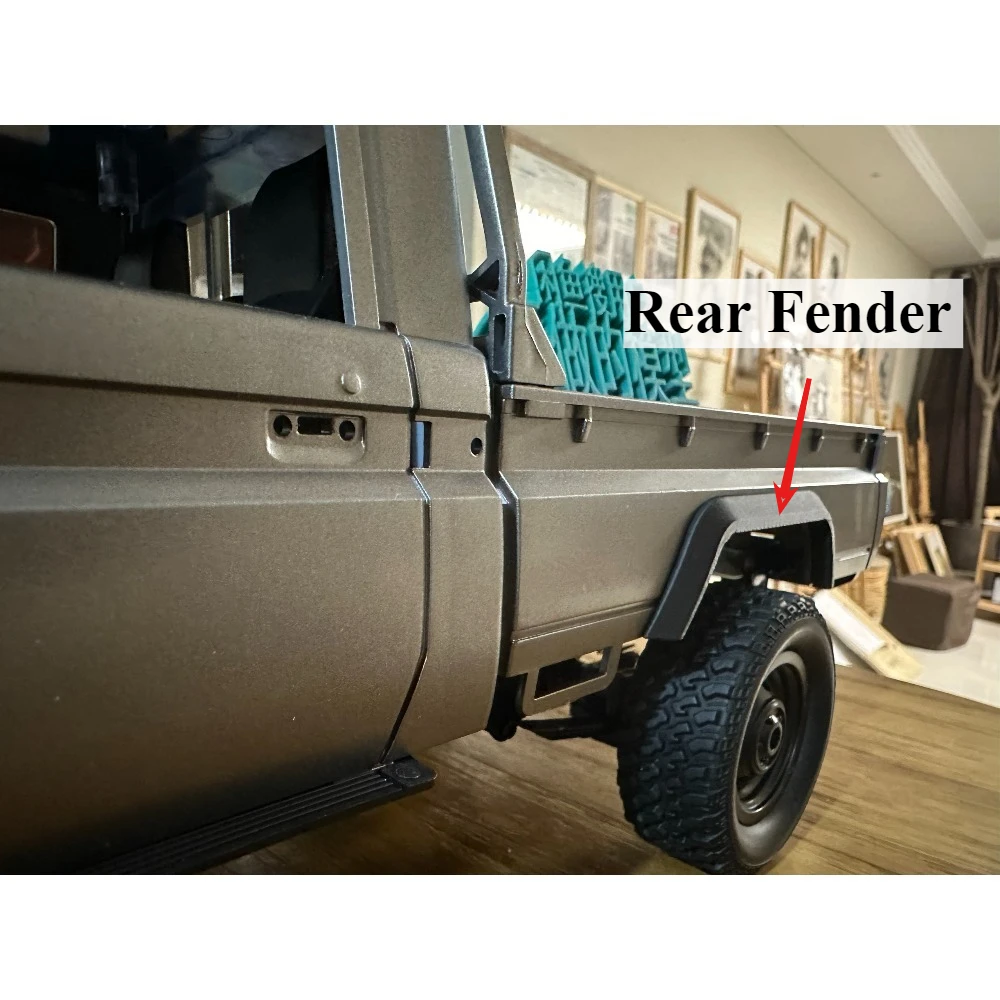 RC Crawler Upgrade Parts Window Visor Rear Fender Customized For MN82 1/12 RC Car DIY Decor Mod Accessories No-damage Mounting