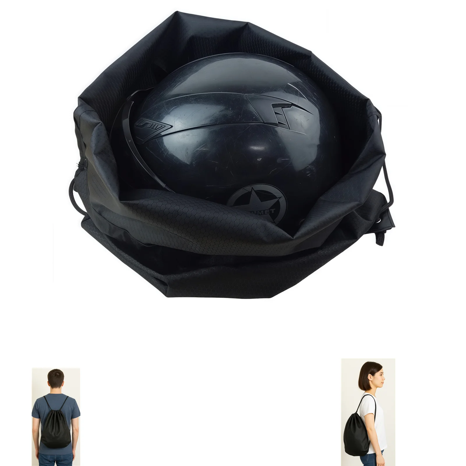 Rainproof Helmet Bag Cloth Backpack For Motorcycle Scooter Moped Bike Bicycle Full Half Helmet Lid Protect Bag