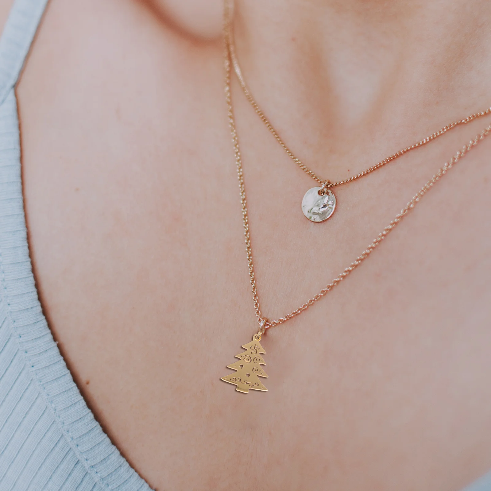 

5 Pcs Christmas Tree Pendant Decorative Made Winter Charms Stainless Steel Decoration Jesus Jewelry