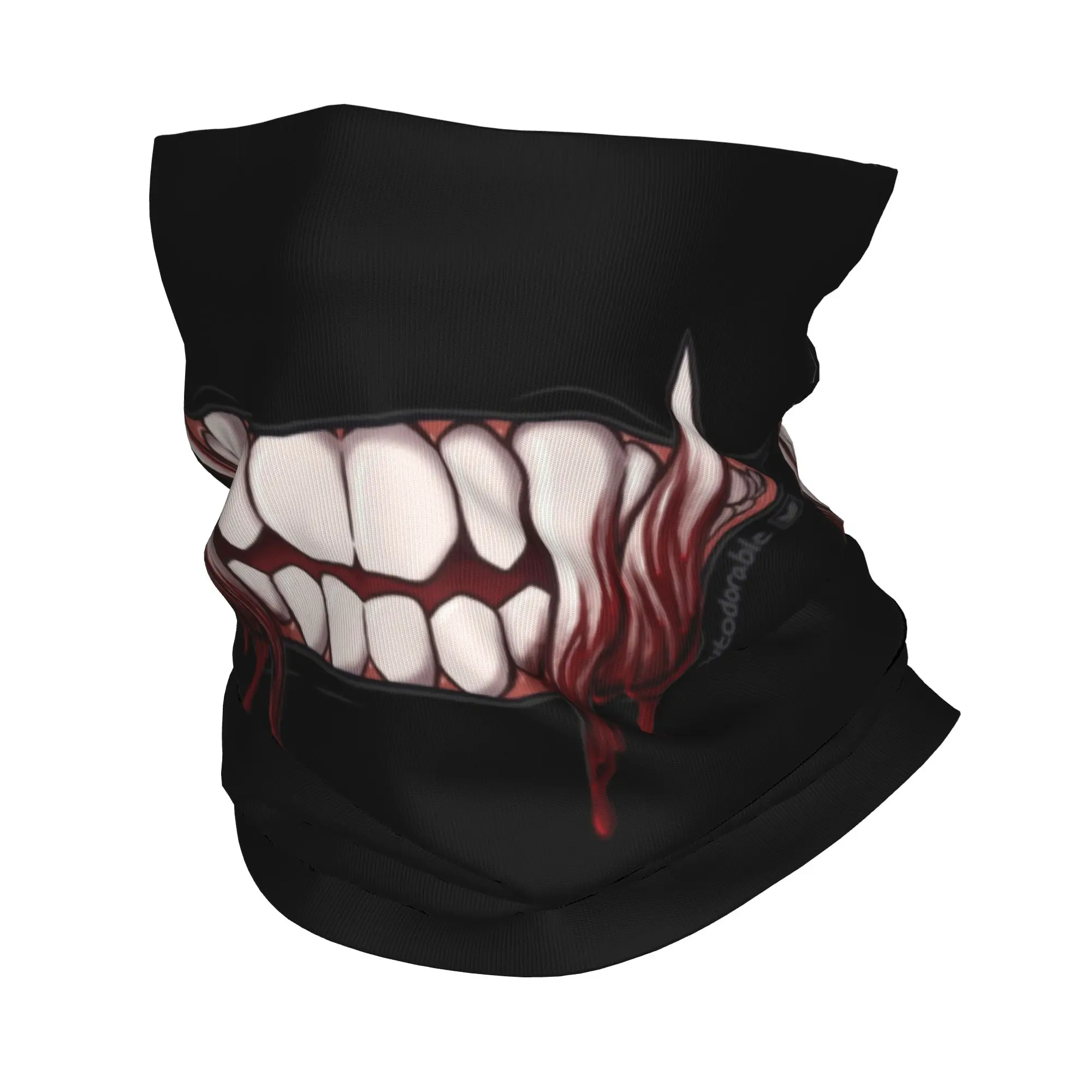 

Многофункциональный шарф-бандана с принтом вампирских клыков и монстров, защита от УФ-излучения, зимний, для мужчин и женщин, для походов