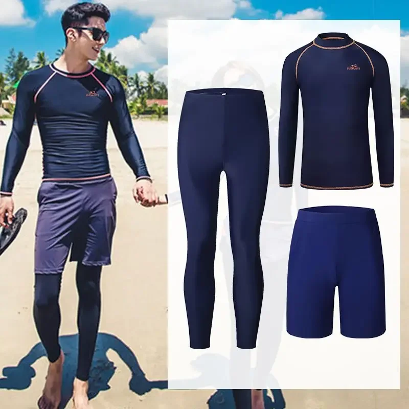 

Гидрокостюмы с длинными рукавами и длинными брюками, купальник, костюм для серфинга, мужской разделенный гидрокостюм, быстросохнущий солнцезащитный костюм медузы