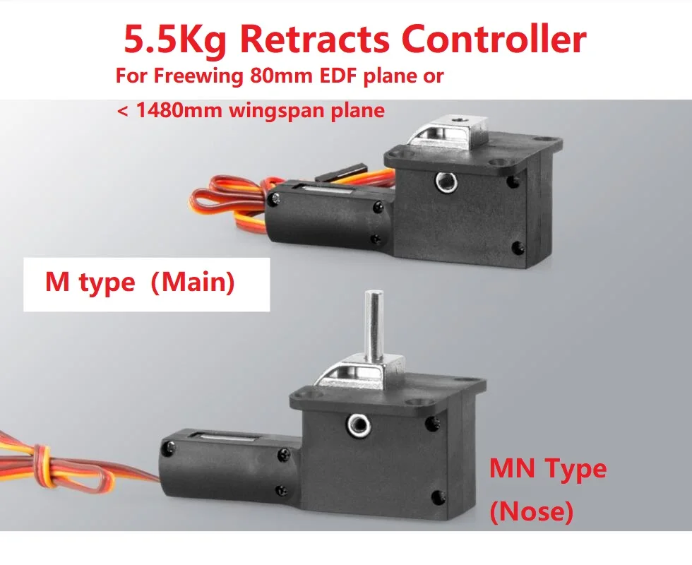 Freewing RC avion 80mm EDF Jet avion partie M MN nez ou train d'atterrissage rétractable principal 5.5kg rattre le contrôleur pour les modèles de bricolage
