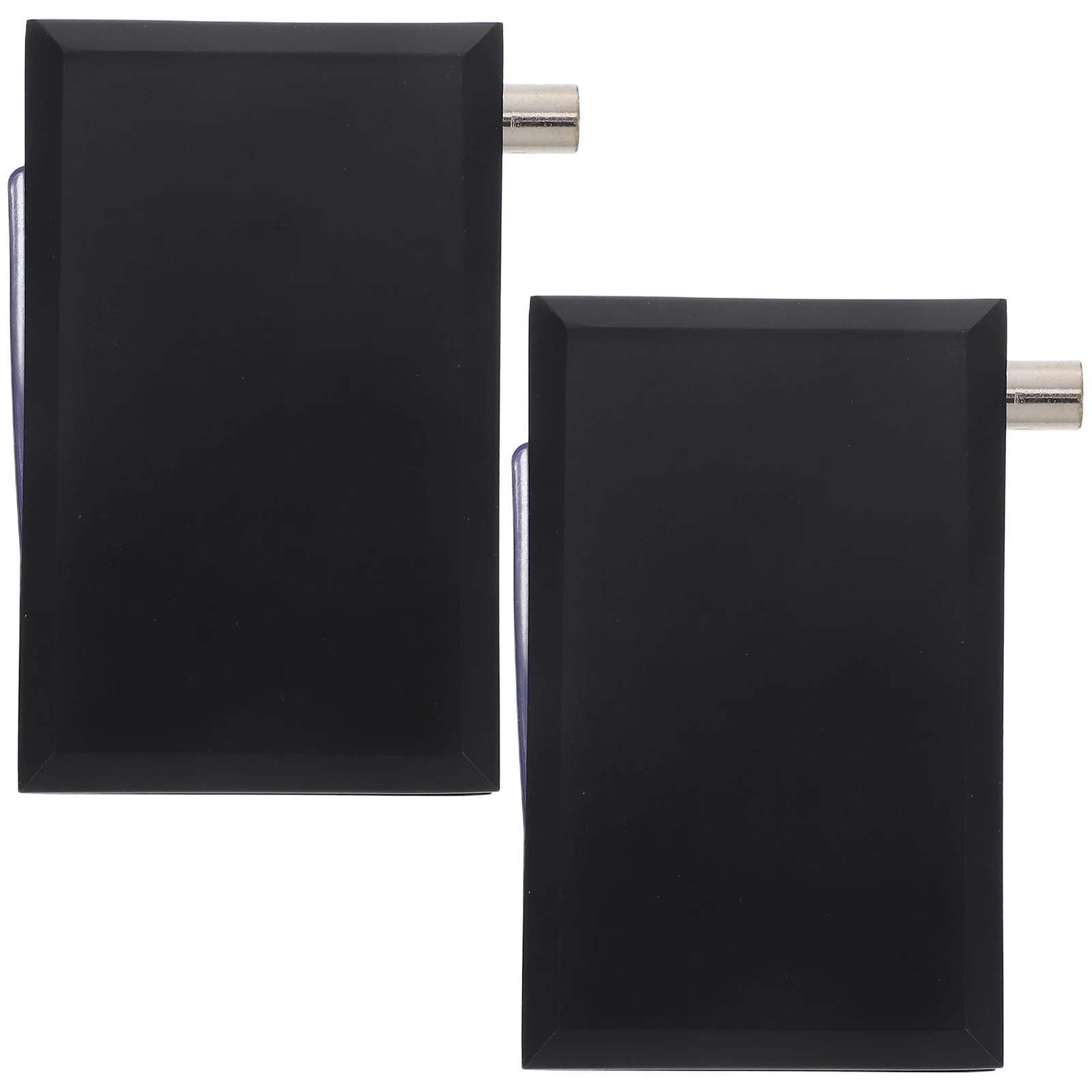 2 قطعة مفصلات الأبواب الزجاجية بدون إطار الثقيلة محور المفصلي للخزائن لا تركيب الحفر الأسود ماتي سبائك الزنك السلس سوينغ