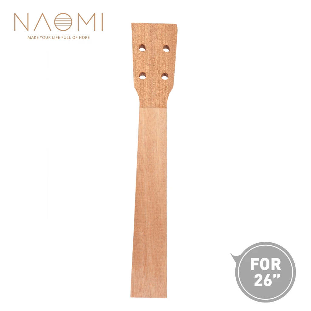 

Укулеле NAOMI 26 '', шея из красного дерева для гавайской гитары, тенор, укулеле, запчасти для гавайской гитары, «сделай сам»