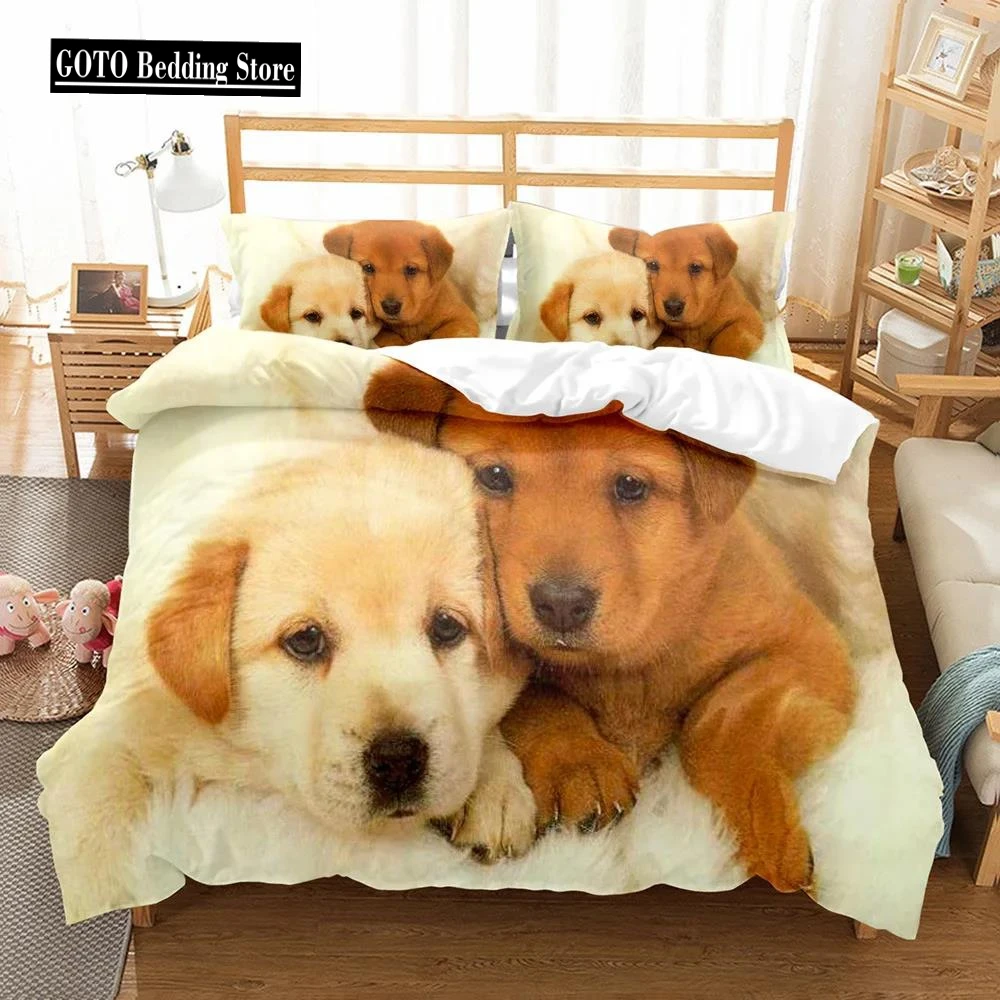 3d Dogs / Bear//cats/ Bed Cover Set Bedding Children Housse De Couette,twin Full Queen King Bedroom Beddings Sets Cover 2-3 Pcs