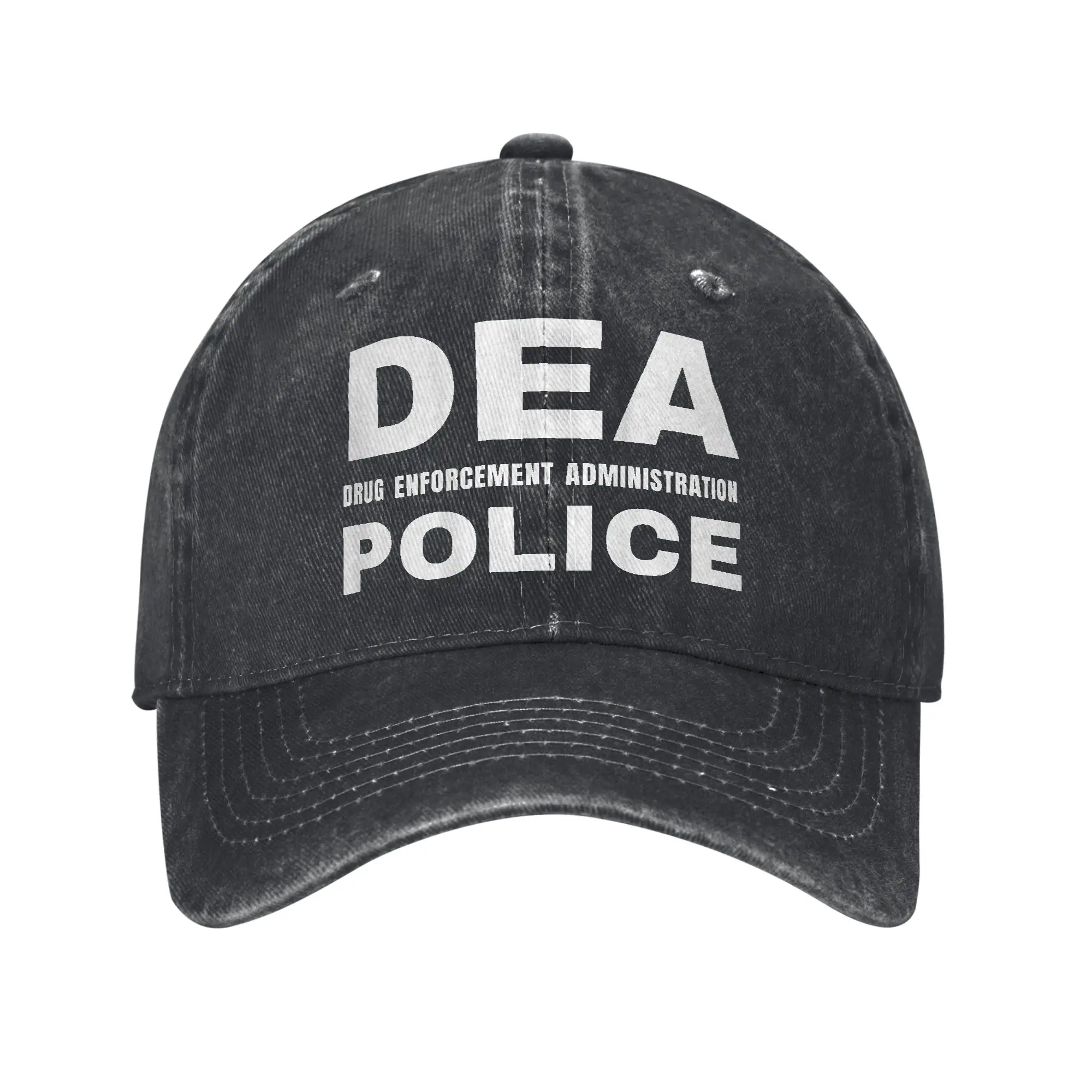 Vintage DEA US Federal Interdiction Agency Baseball Cap Unisex Distressed Washed Headwear Enforcement Outdoor Adjustable Hats